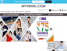 Tablet Screenshot of myvishal.com